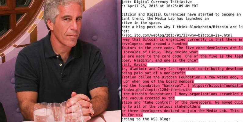 У истоков Биткойна стоял… педофил Эпштейн 