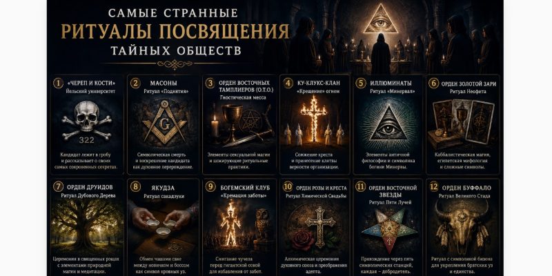 Самые странные ритуалы посвящения в тайные общества