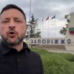 Зеленский у стелы Запорожья: на видео заметили намек на монтаж